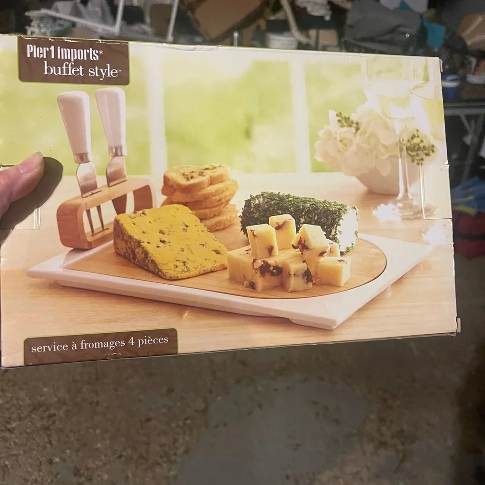 Pier 1 Imports Buffet Style Cheese Serving Set
